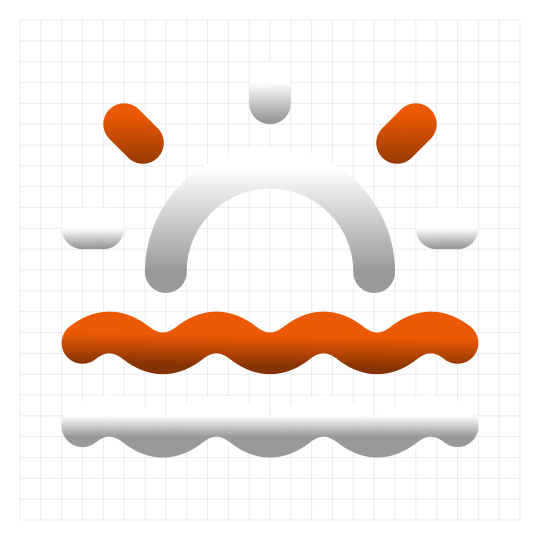 Image of a beach icon