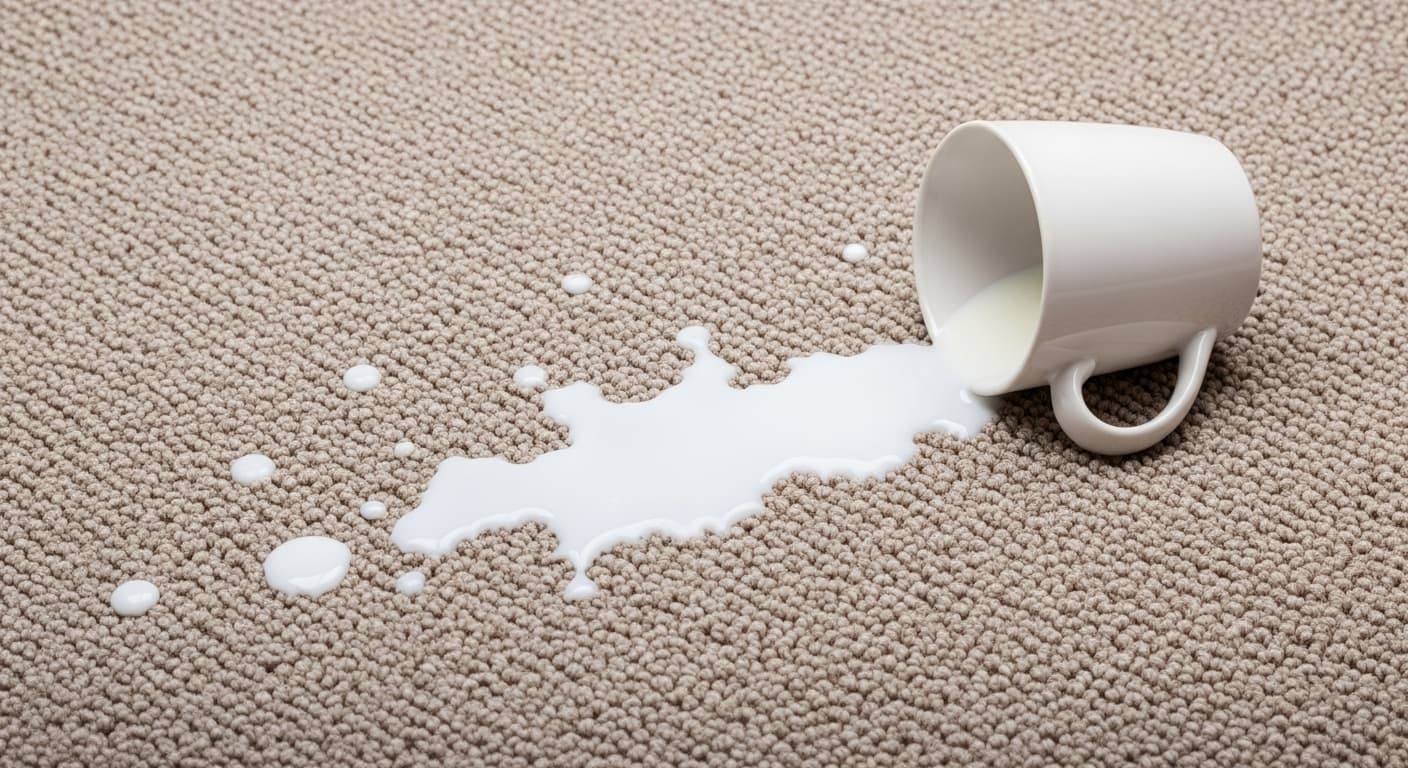 How to Clean Up Spilled Milk on Carpets!