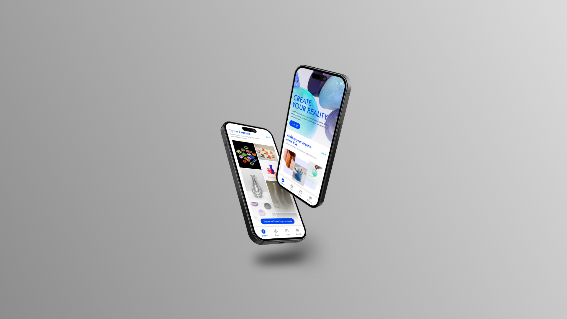 mockup of a mobile screen UX design
