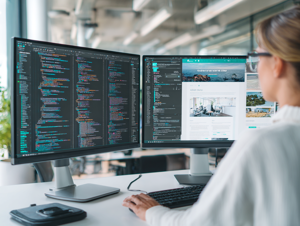 Web developer conducting a website accessibility audit for a Canadian charity or society website