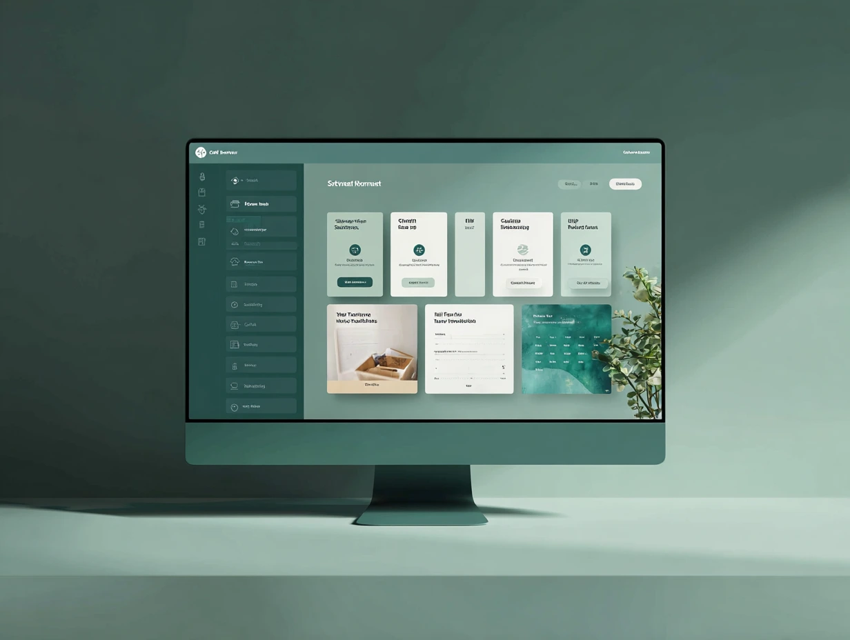 A clean user interface design mockup of a nonprofit volunteer portal dashboard featuring member management and scheduling tools for a BC association