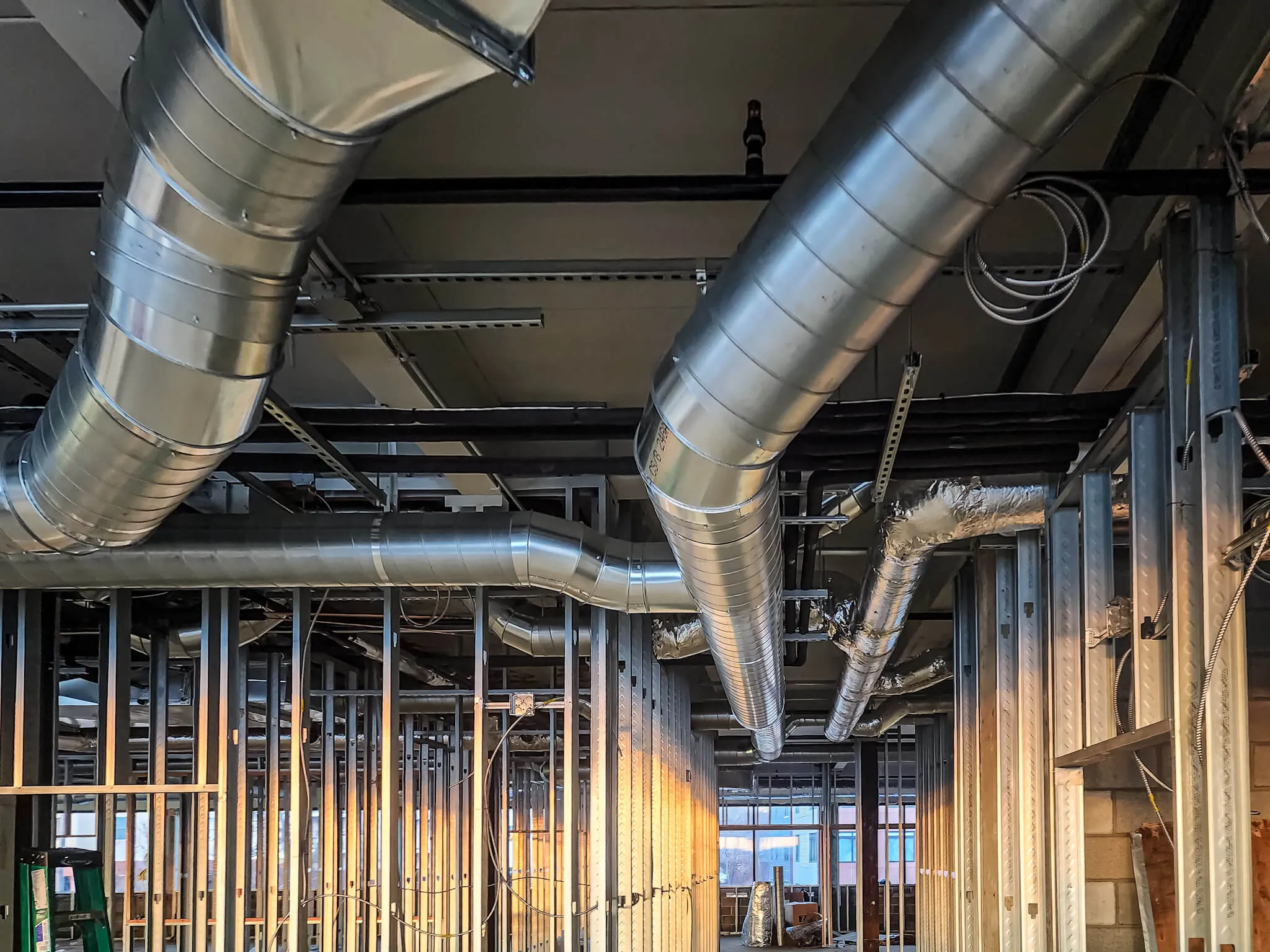 Industrial HVAC system in a South Shore Massachusetts manufacturing plant