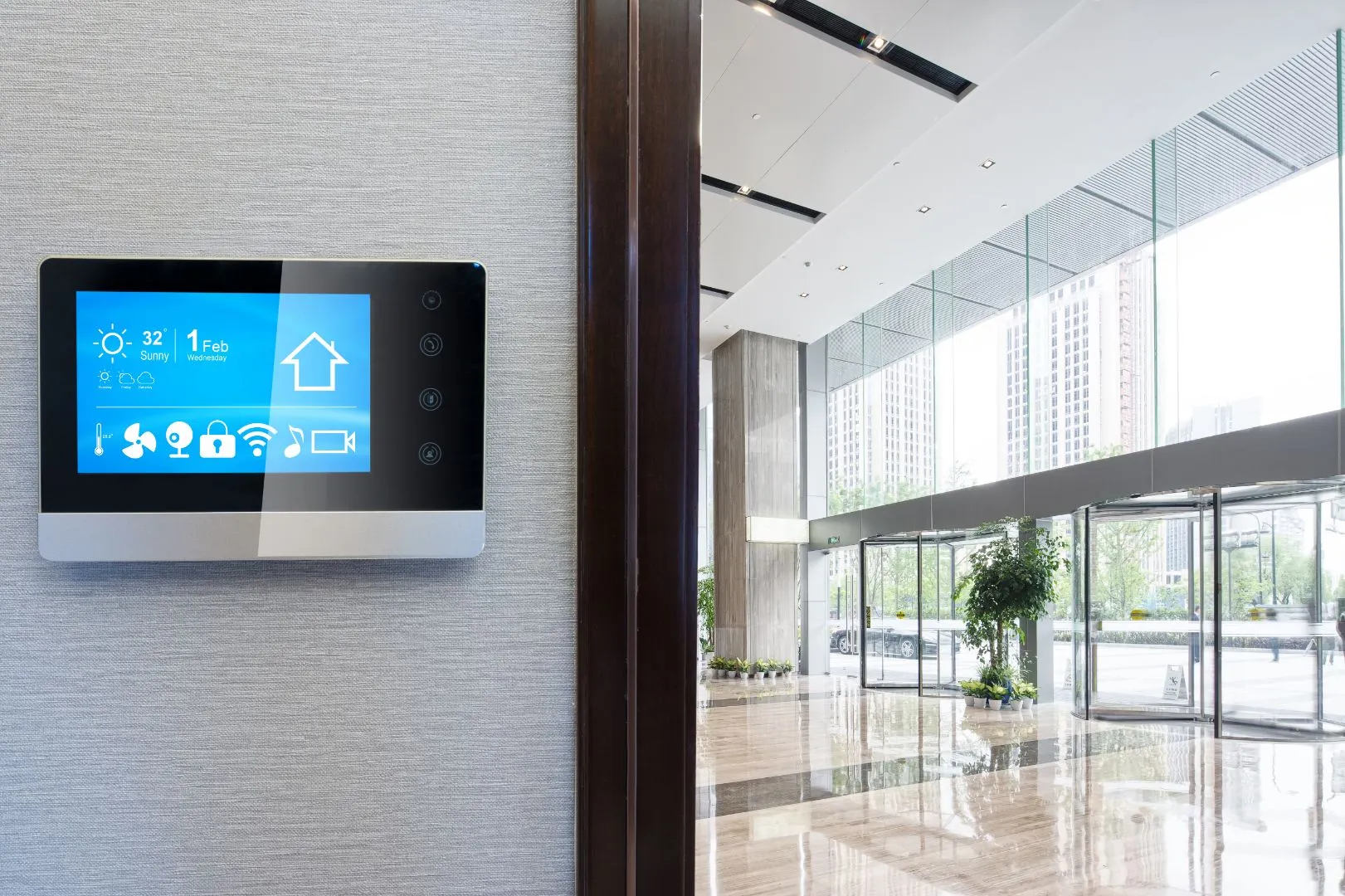 Industrial HVAC digital thermostat controls for code compliance