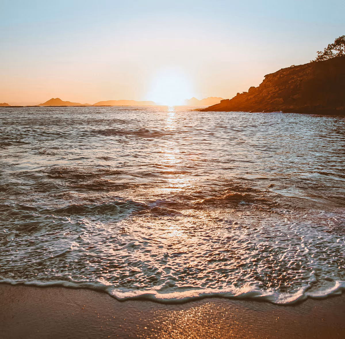 Sea and sunset