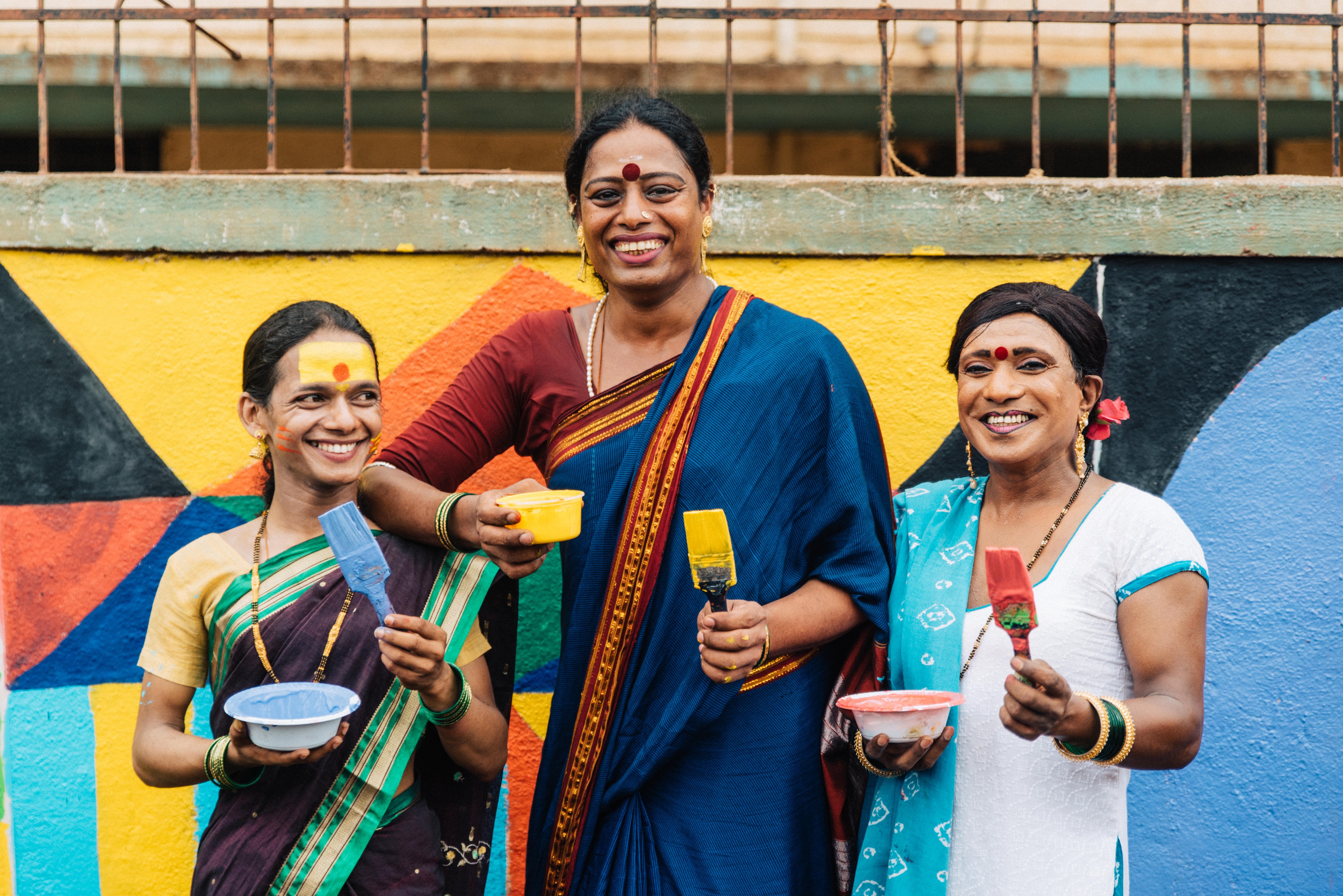 Volunteers of The Aravani Art Project