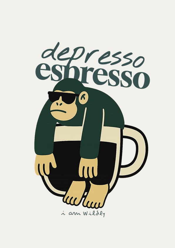 Image of a monkey in a cup