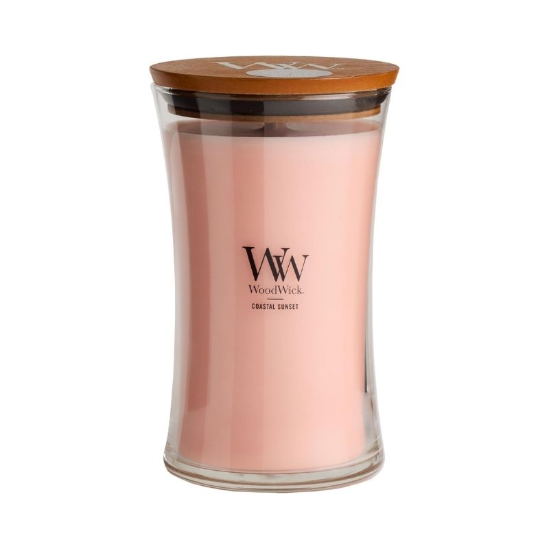 WoodWick Large Hourglass Candle Coastal Sunset Scent