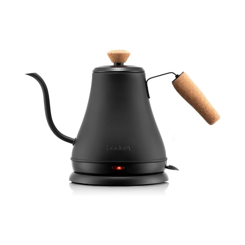 Bodum Bistro gooseneck electric kettle for pour-over coffee