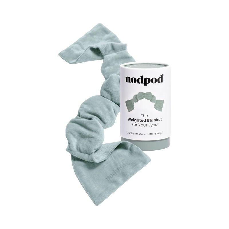 Nodpod weighted sleep mask with four-pod design for even pressure