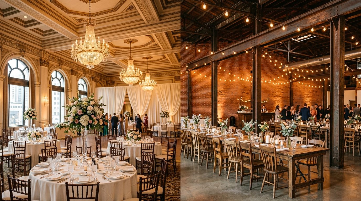 Hotel ballroom compared to unique event venue in Atlanta