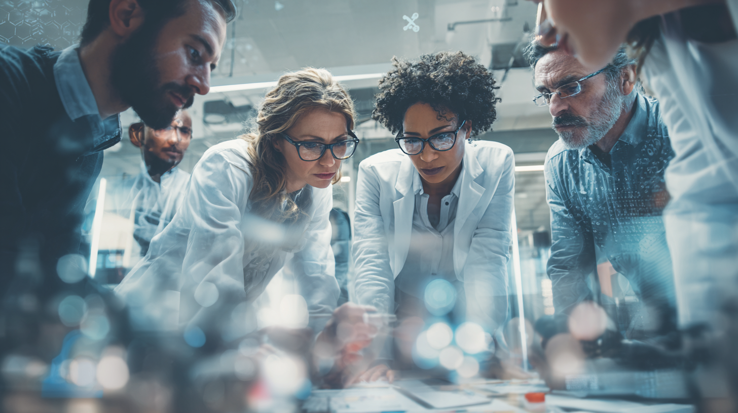 image of a team meeting (for a medical clinic)