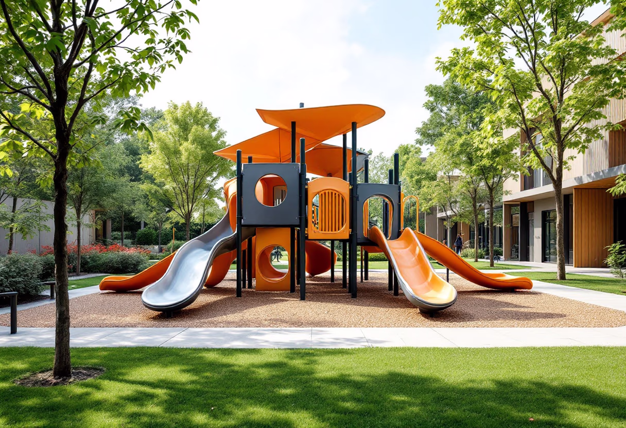image of an outdoor school playground