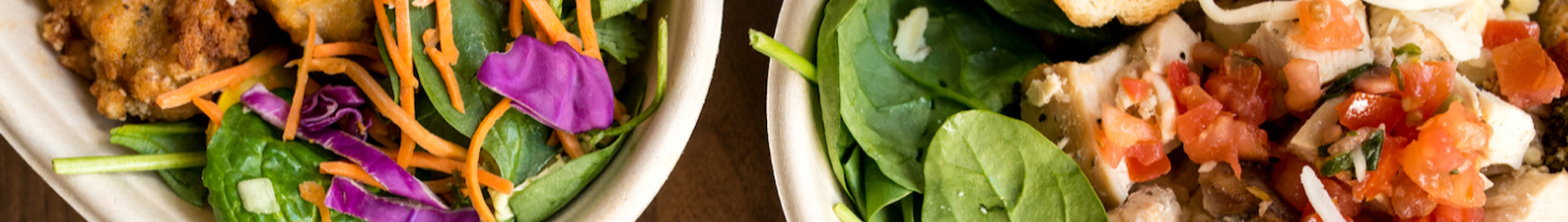 Two tossed salad meals