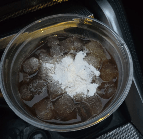 Black coffee and LMNT pre-hike fasted fuel at trailhead.