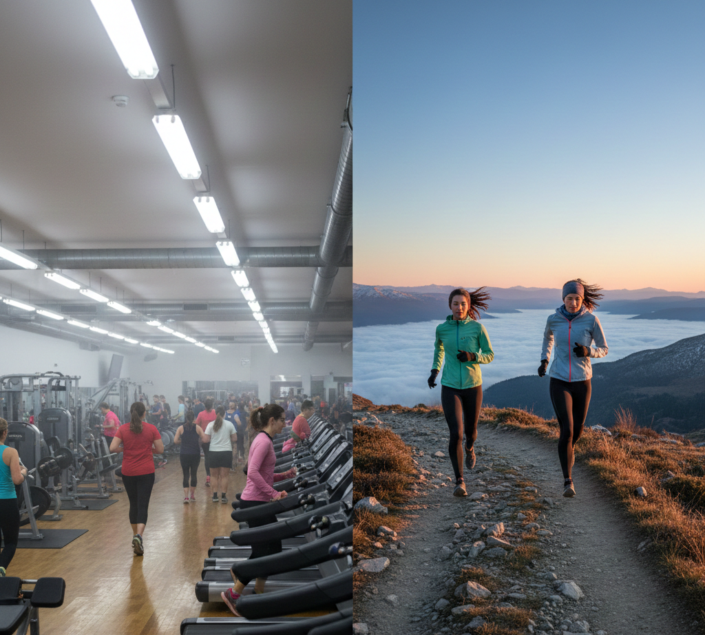 Gym versus the Mountain. Fitness vs Adaptation.