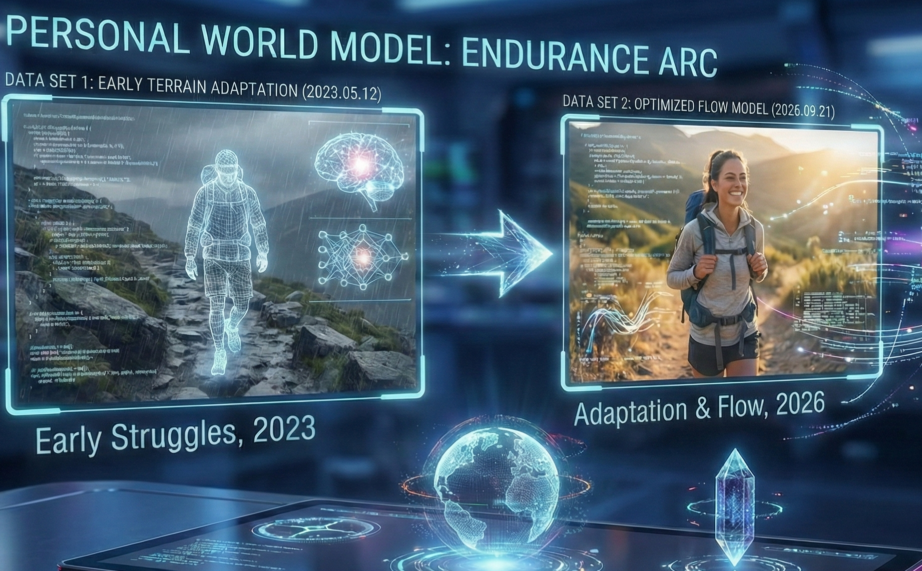 Personal World Model, refined by longitudinal data in the field.