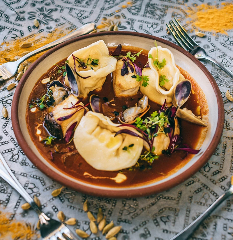 A signature dish from chef Alex Watts