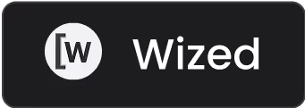 Logo de Wized avec le texte "Wized"