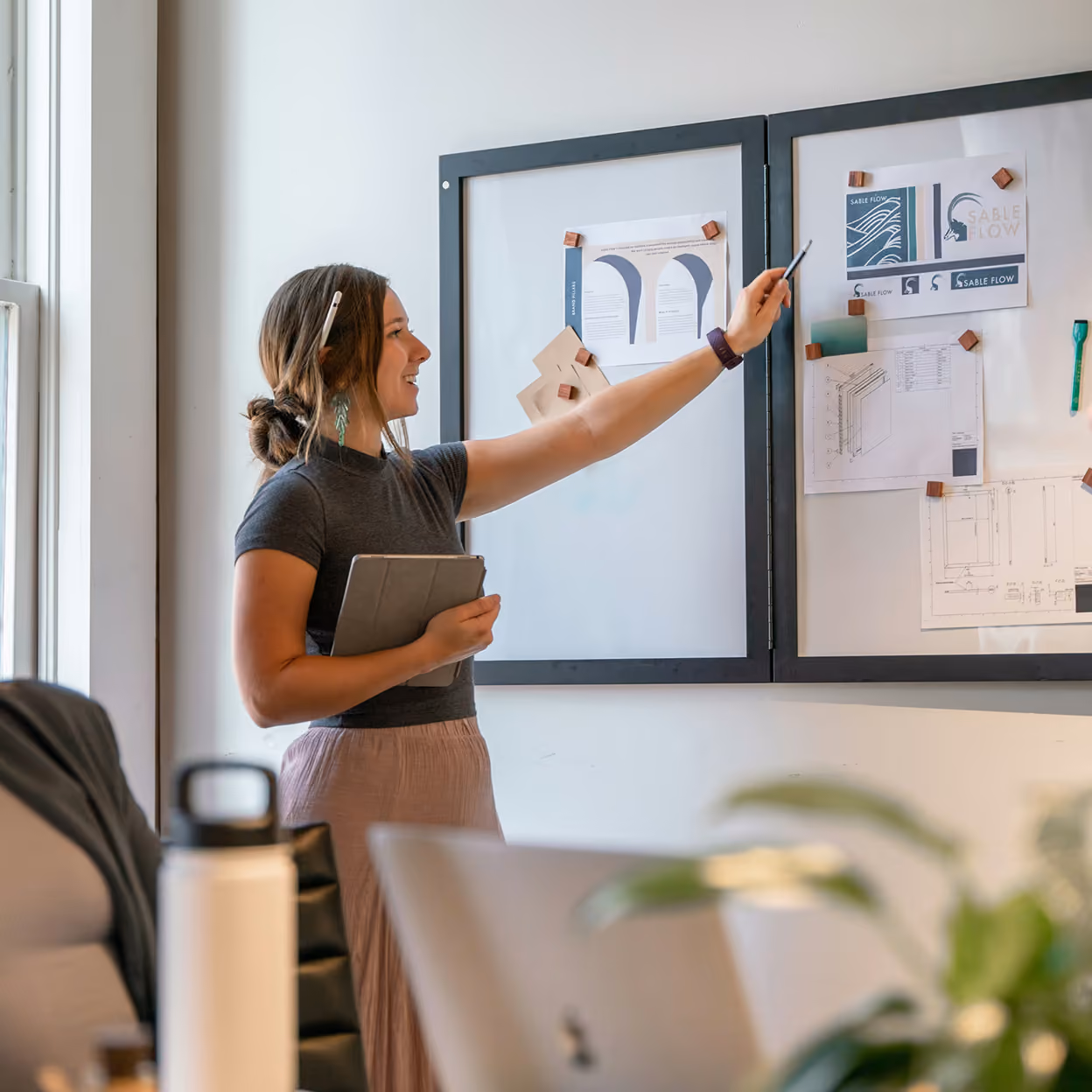 Session de formation Webflow avec l'équipe marketing d'un client Noqode