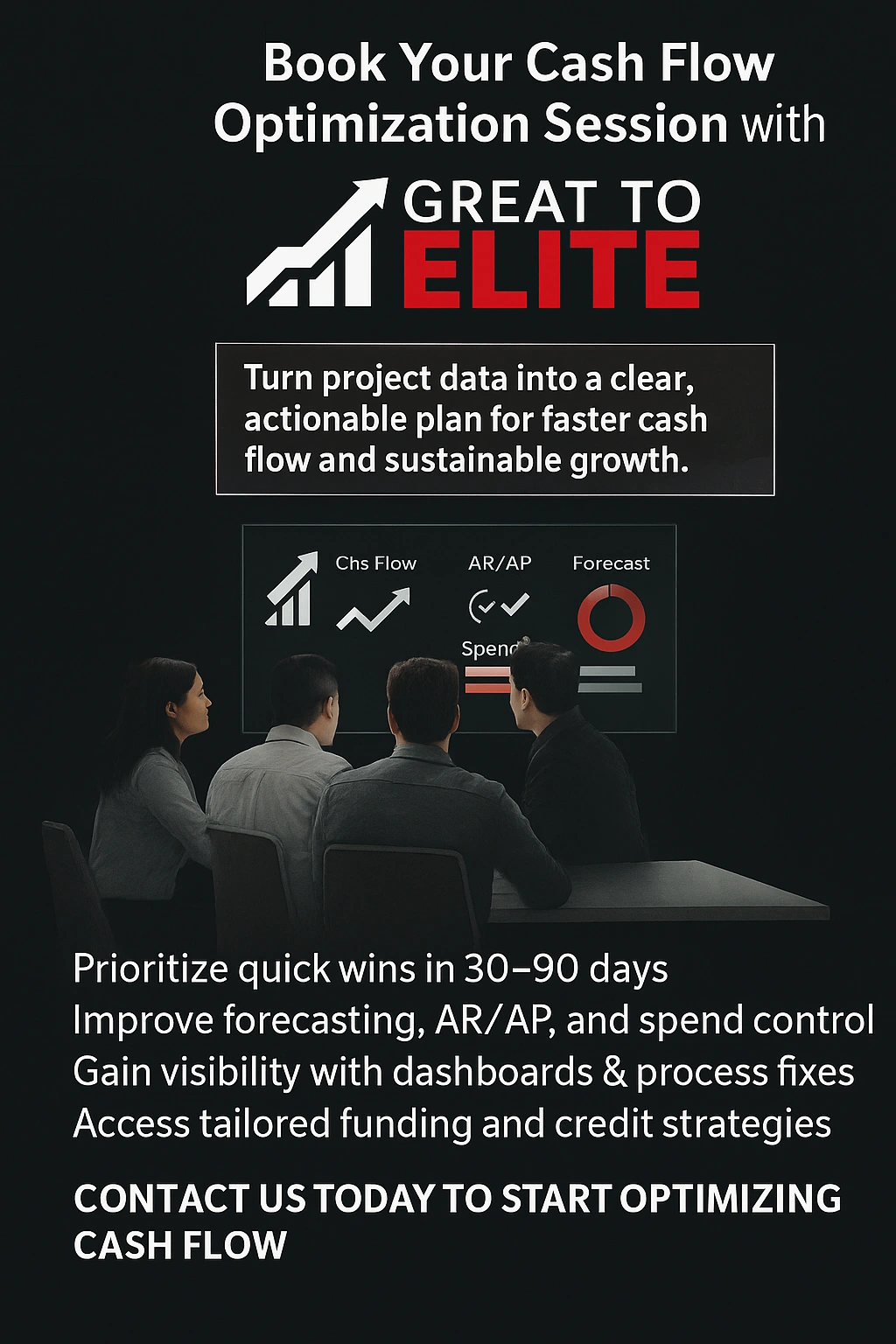 book your cash flow optimization session with great to elite