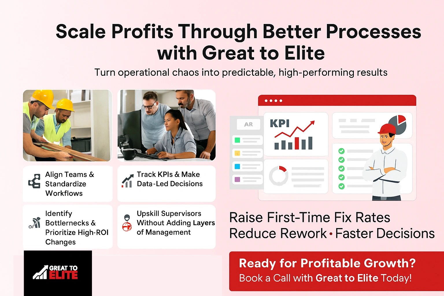 scale your trade business profit with better processes with great to elite