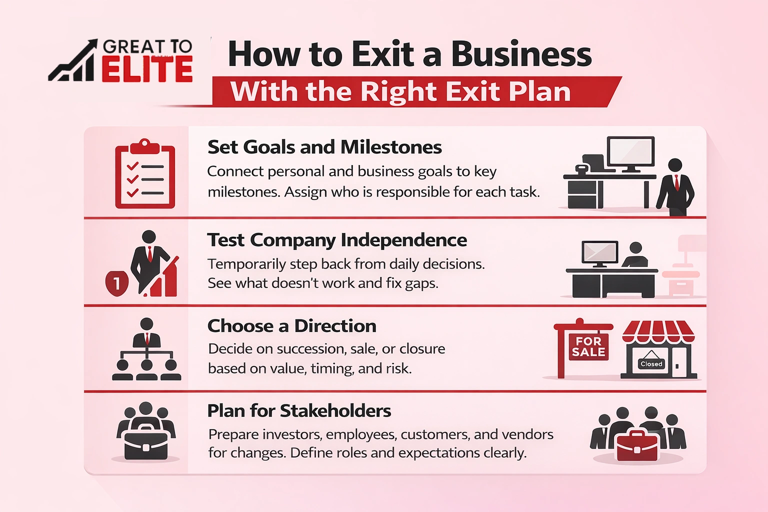 how to exit a business with the right business exit plan