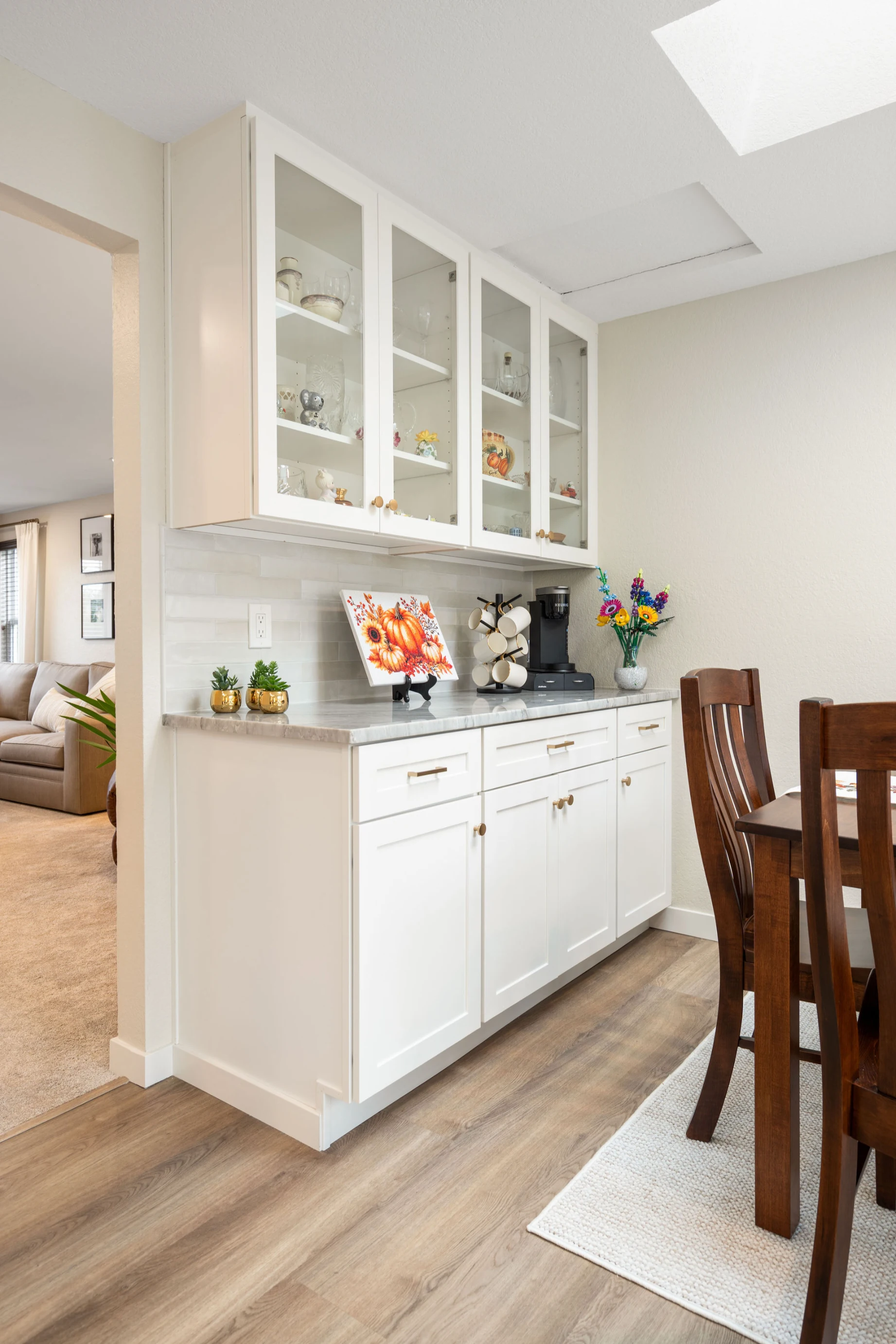 Fully renovated kitchen in Bellevue home designed for light, function, and everyday use