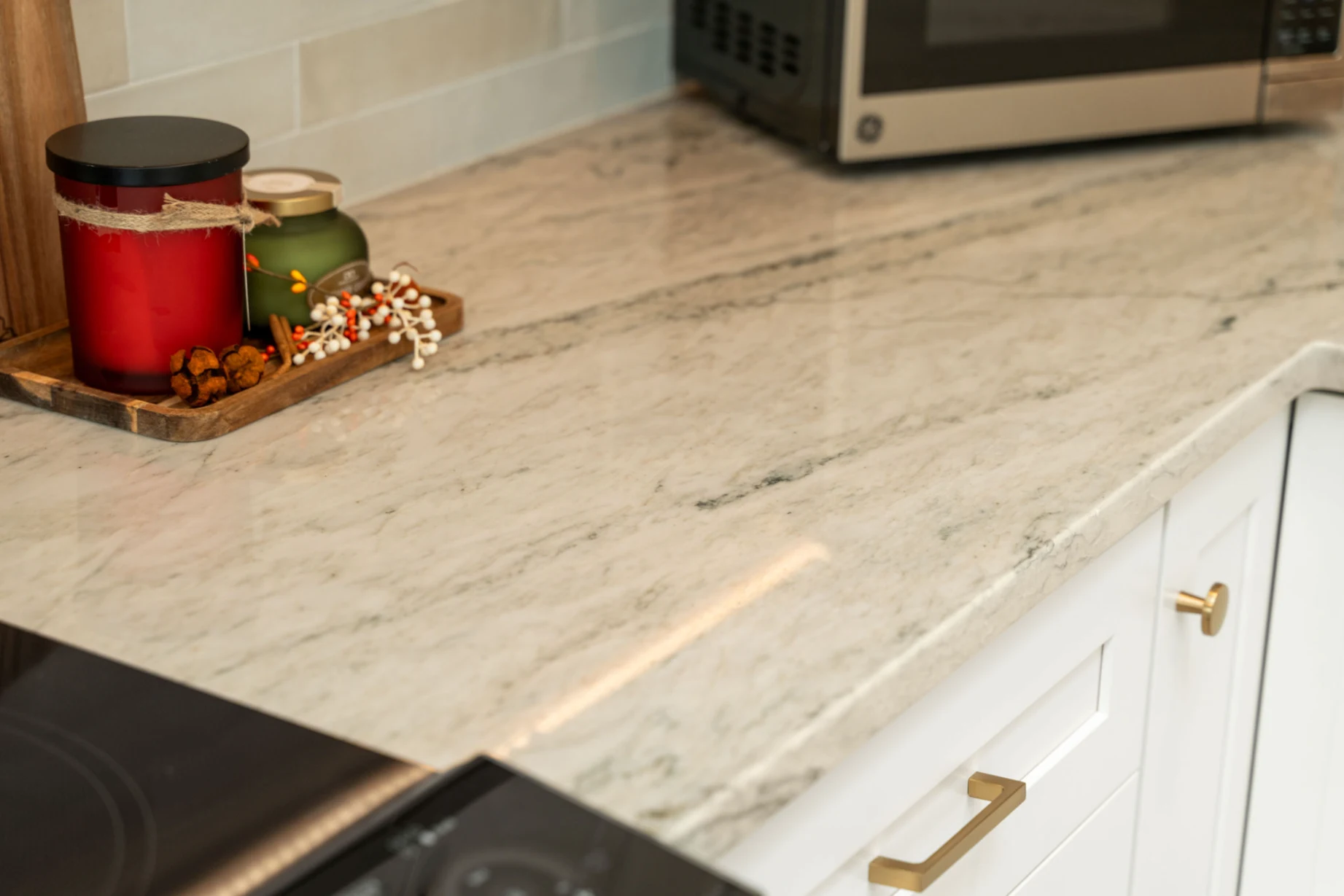 Remodeled dining area in Bellevue with cabinetry extension from the kitchen
