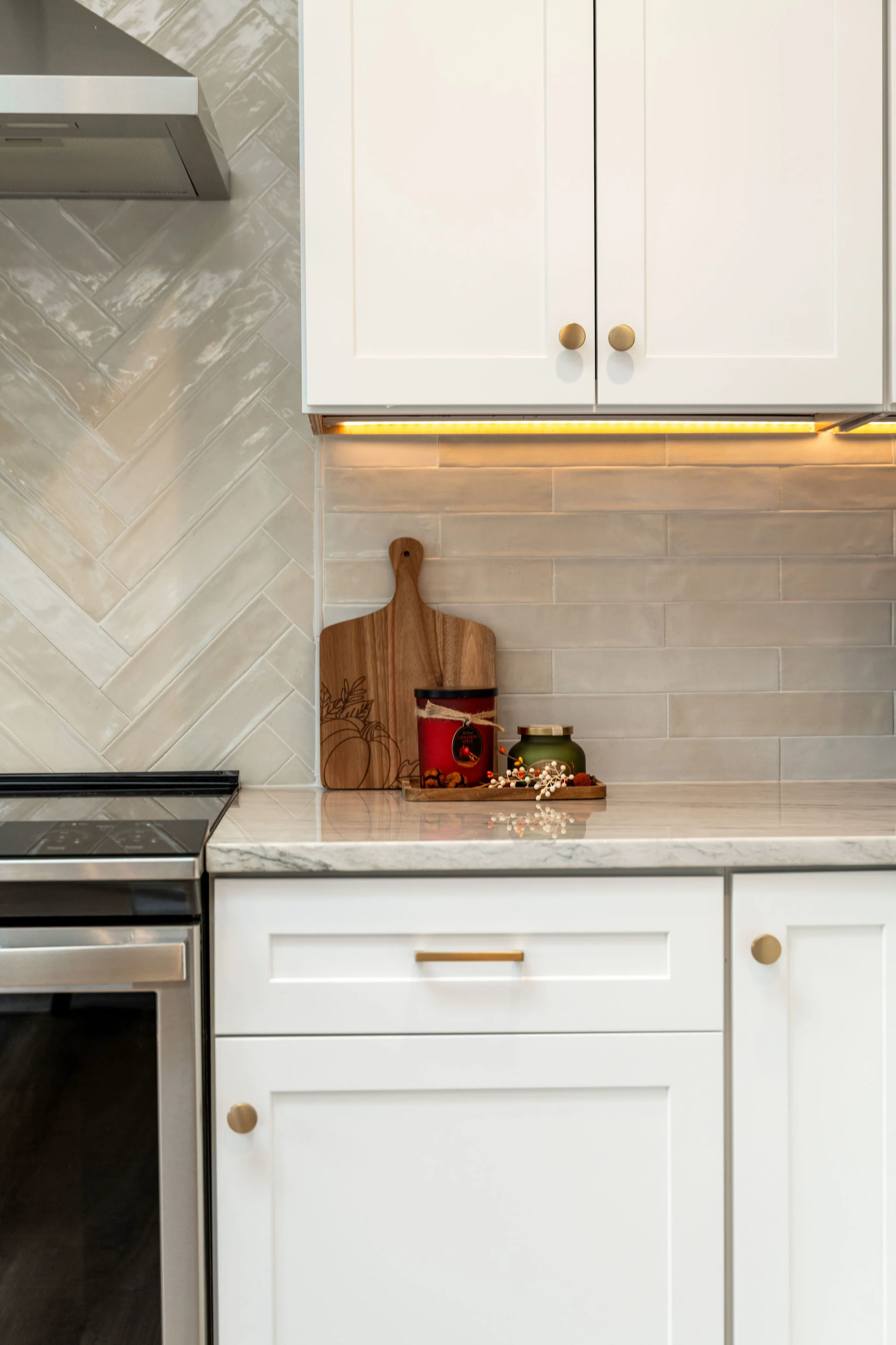 Modern dining space in Bellevue home designed for added function and visual flow