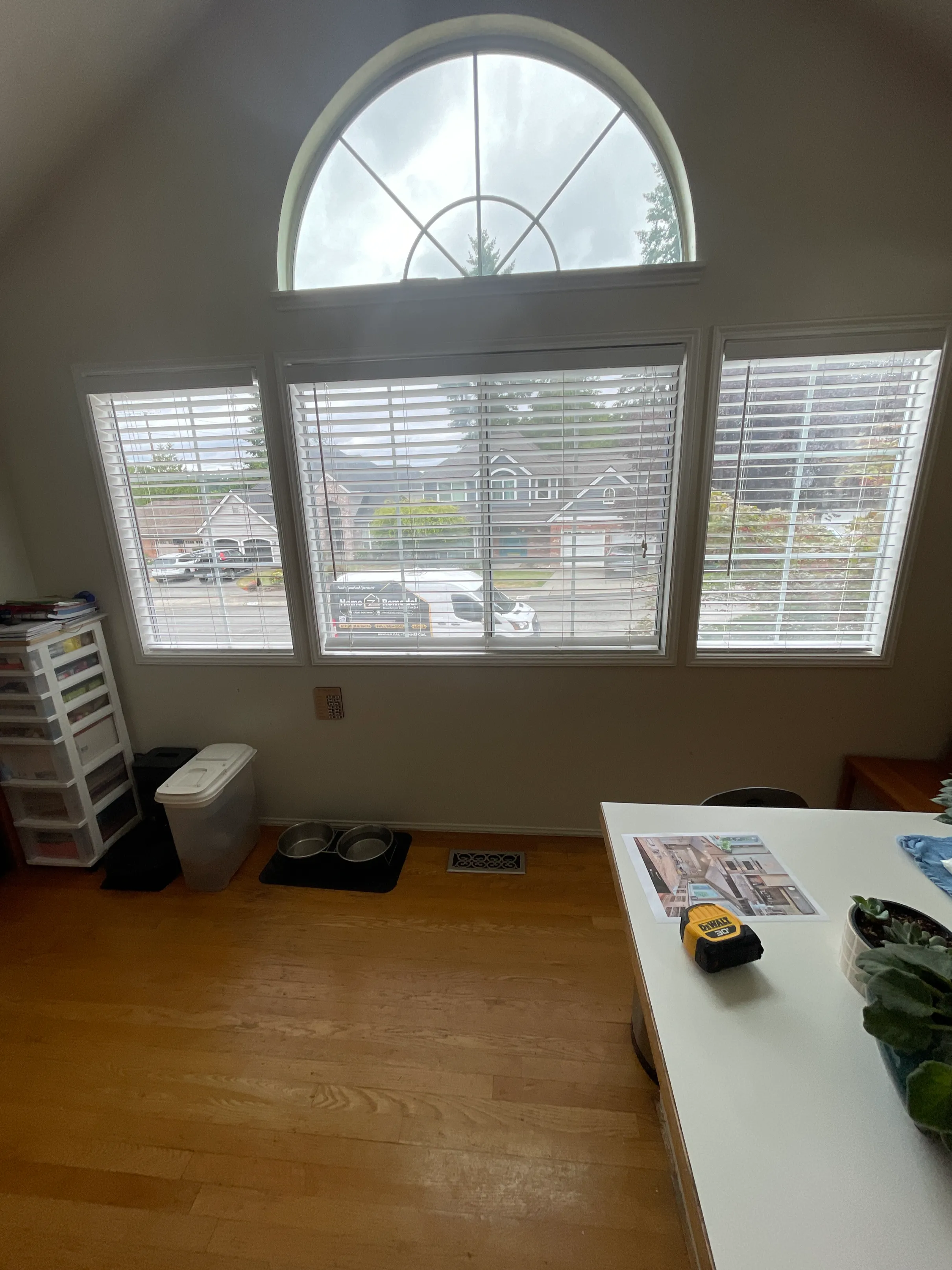 Outdated Bellevue kitchen before gut renovation with dark cabinets and inefficient space