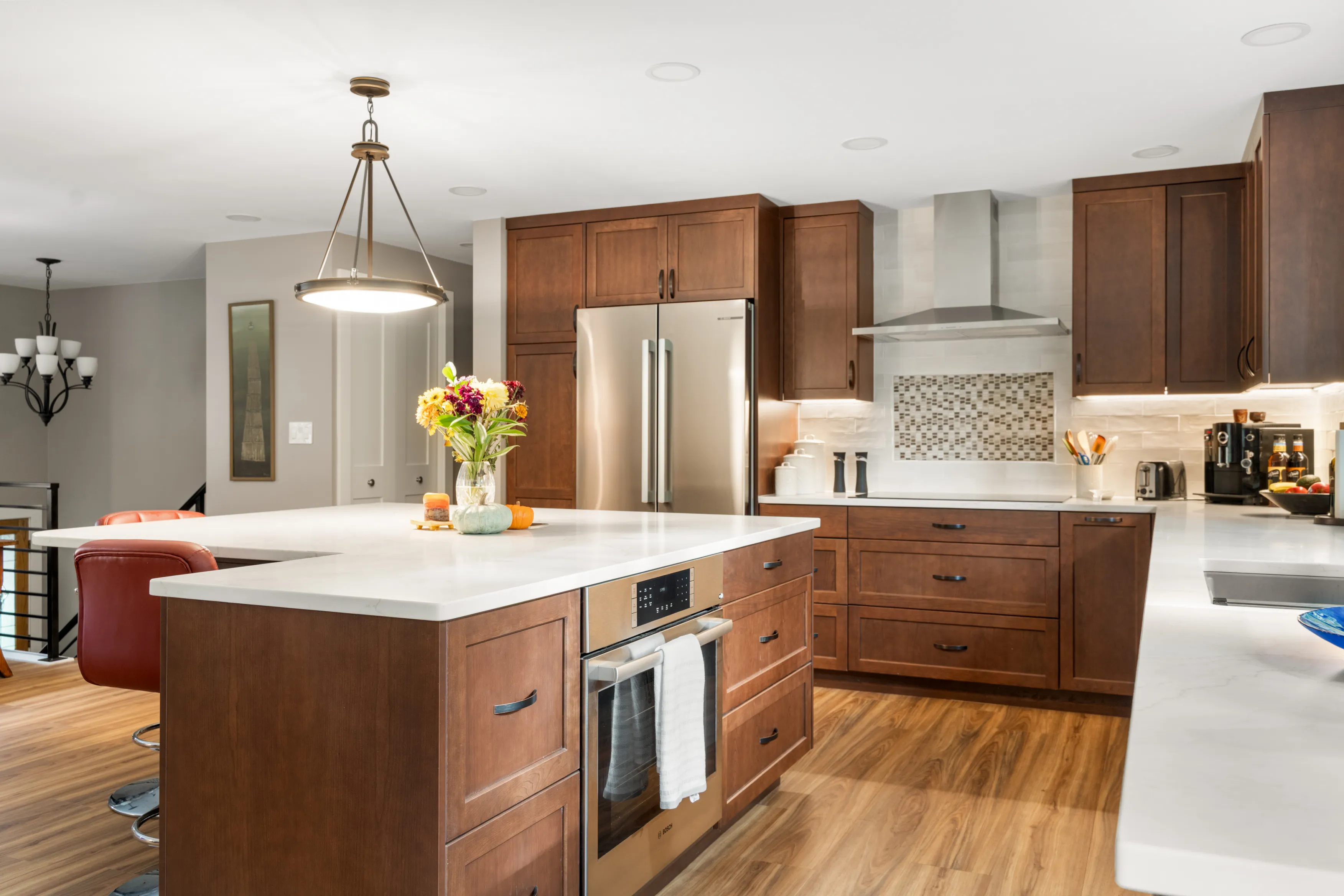 Kitchen and dining remodel in Bellevue home with improved layout and natural light