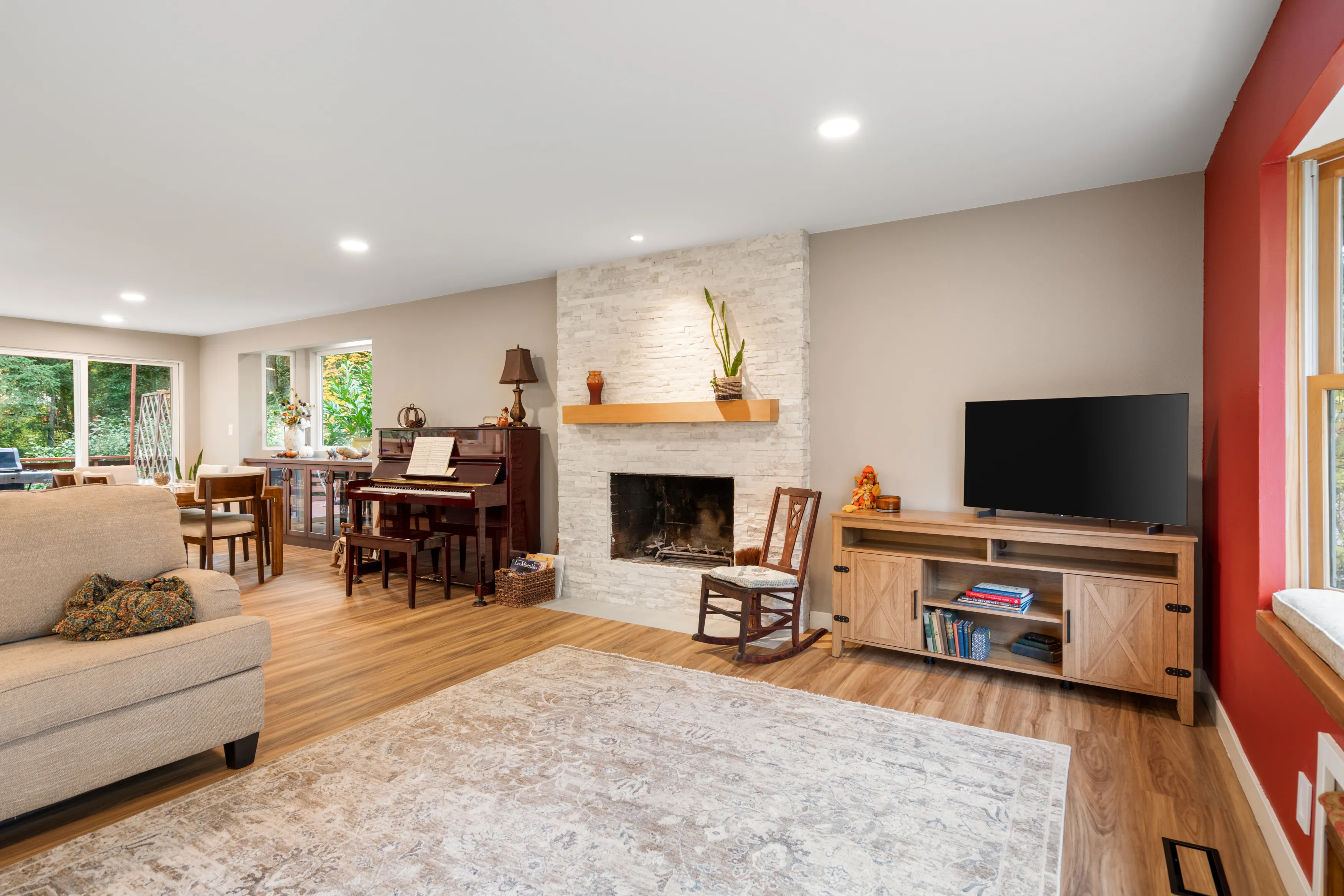 Kitchen and dining remodel in Bellevue home with improved layout and natural light