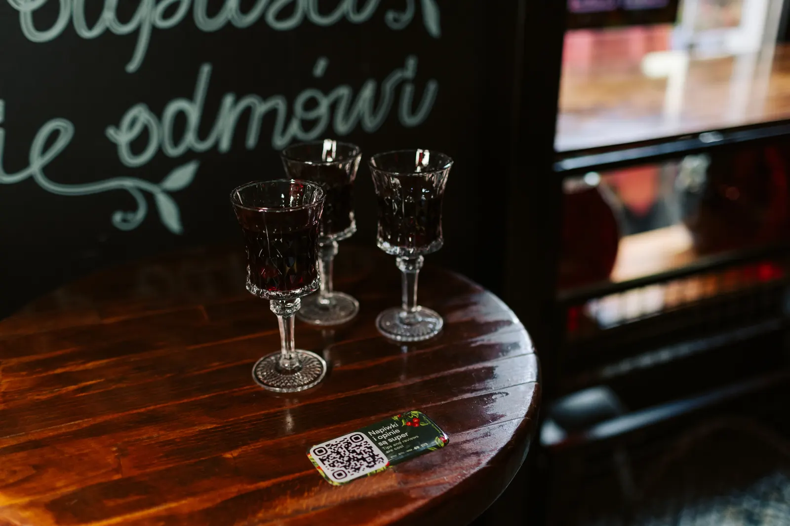 QR pay-at-table in a restaurant