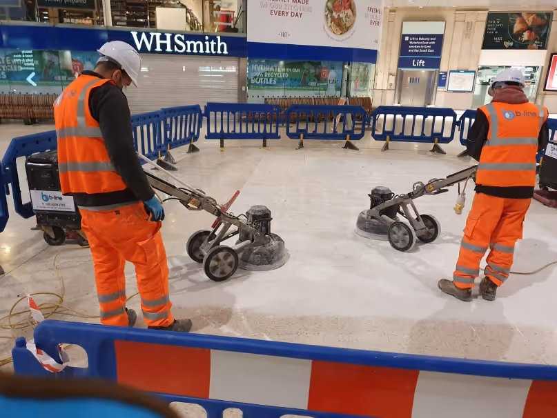 Operatives working on LUL platform