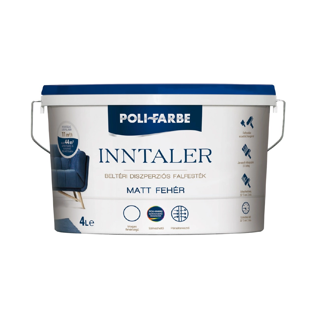 Poli-farbe Intaller matt fehér falfesték