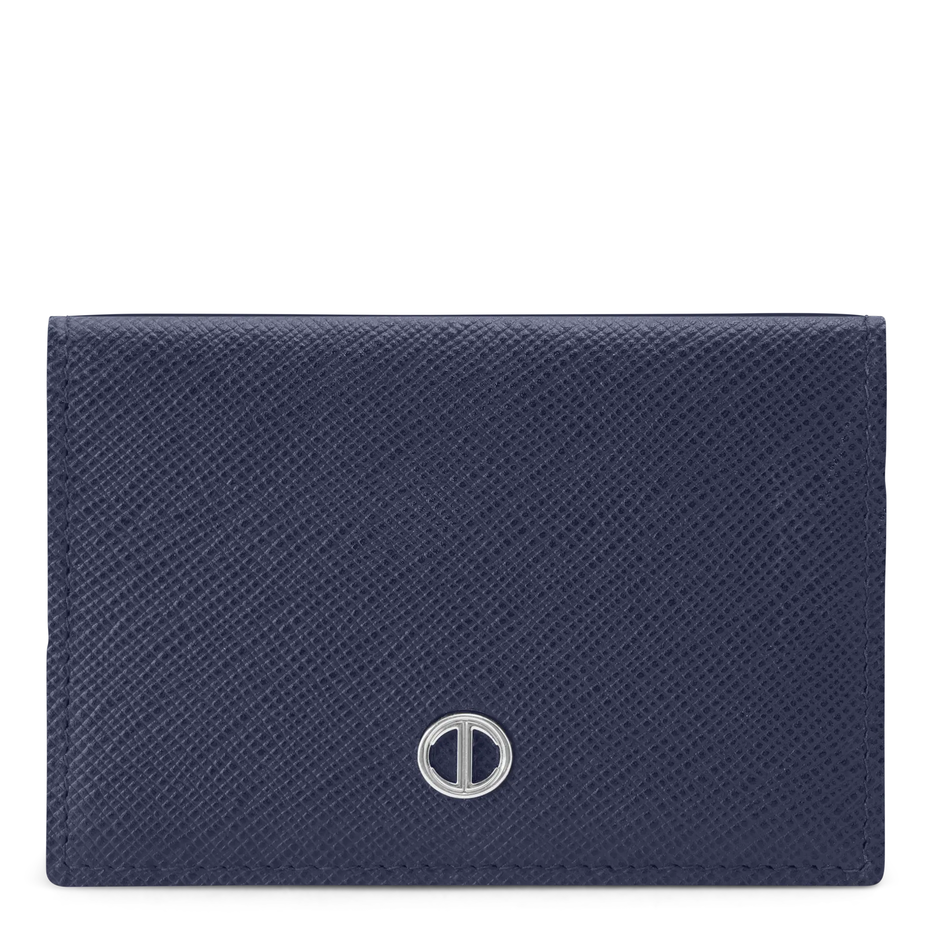 COMPACT Bi-fold Card Holder in Saffiano Leather