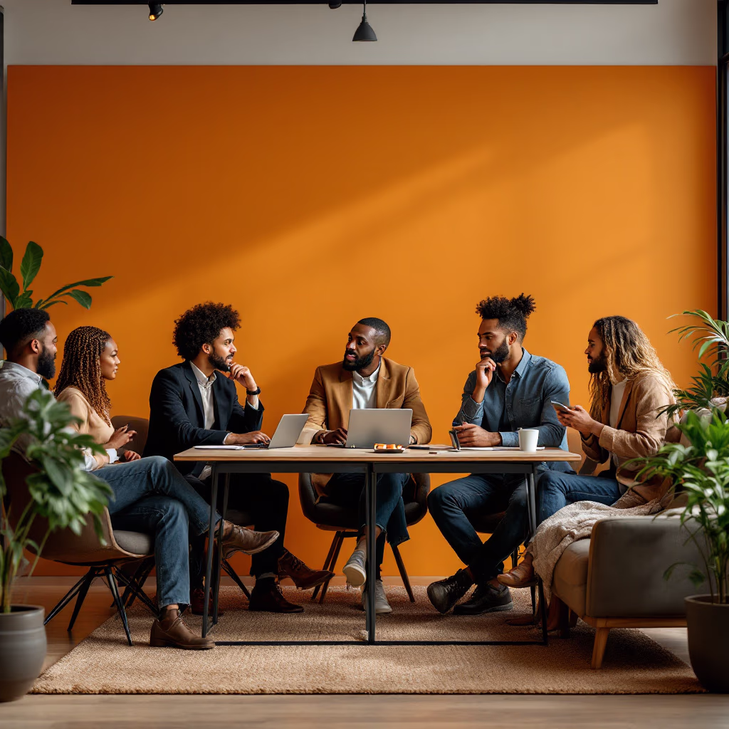 [team] image of teamwork in the studio (for a graphic design studio)