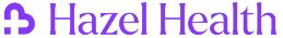 Risotto customer Hazel Health logo with a purple heart cross-shaped icon and wordmark.