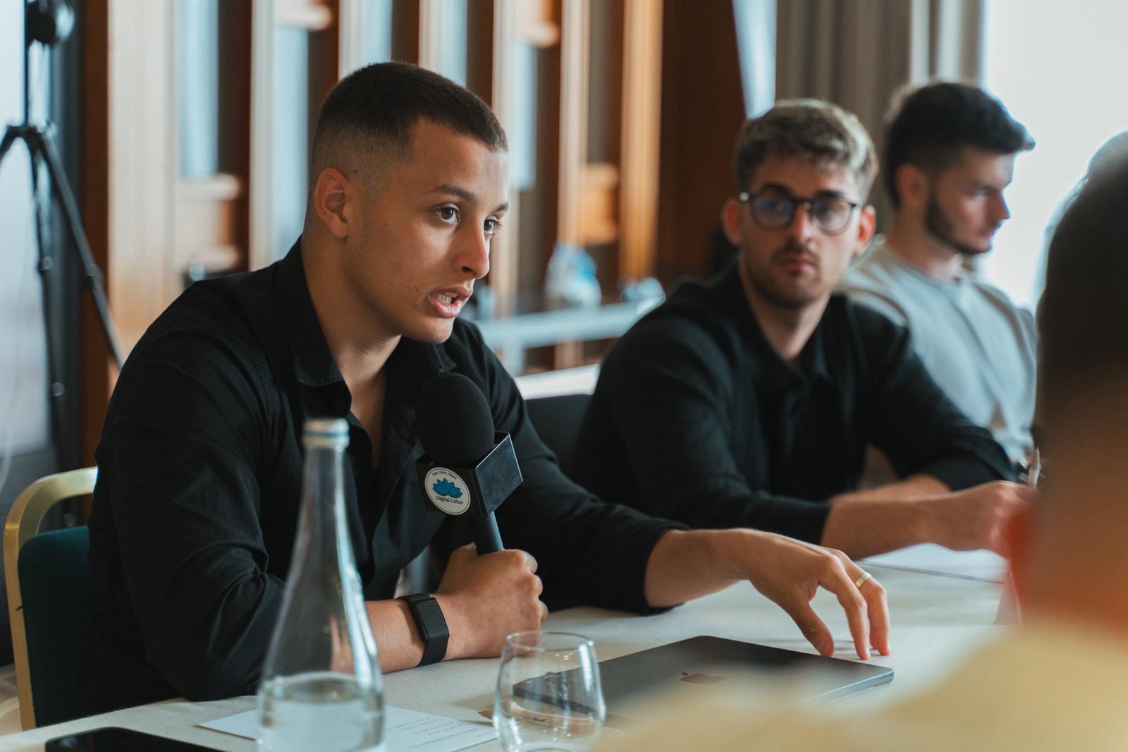 Adam marra, project manager, during a speech