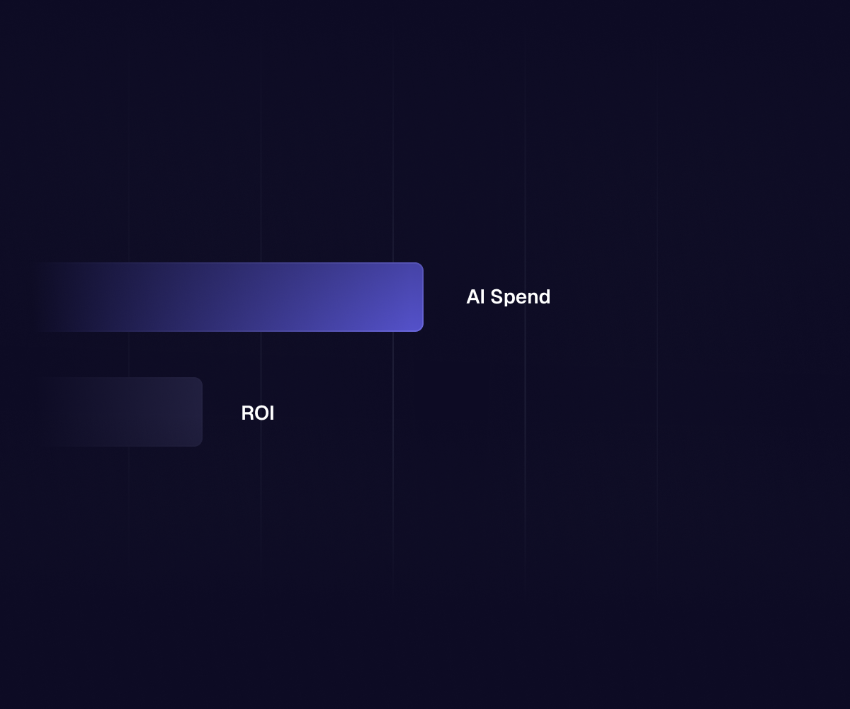 AI spend vs. ROI - graphic