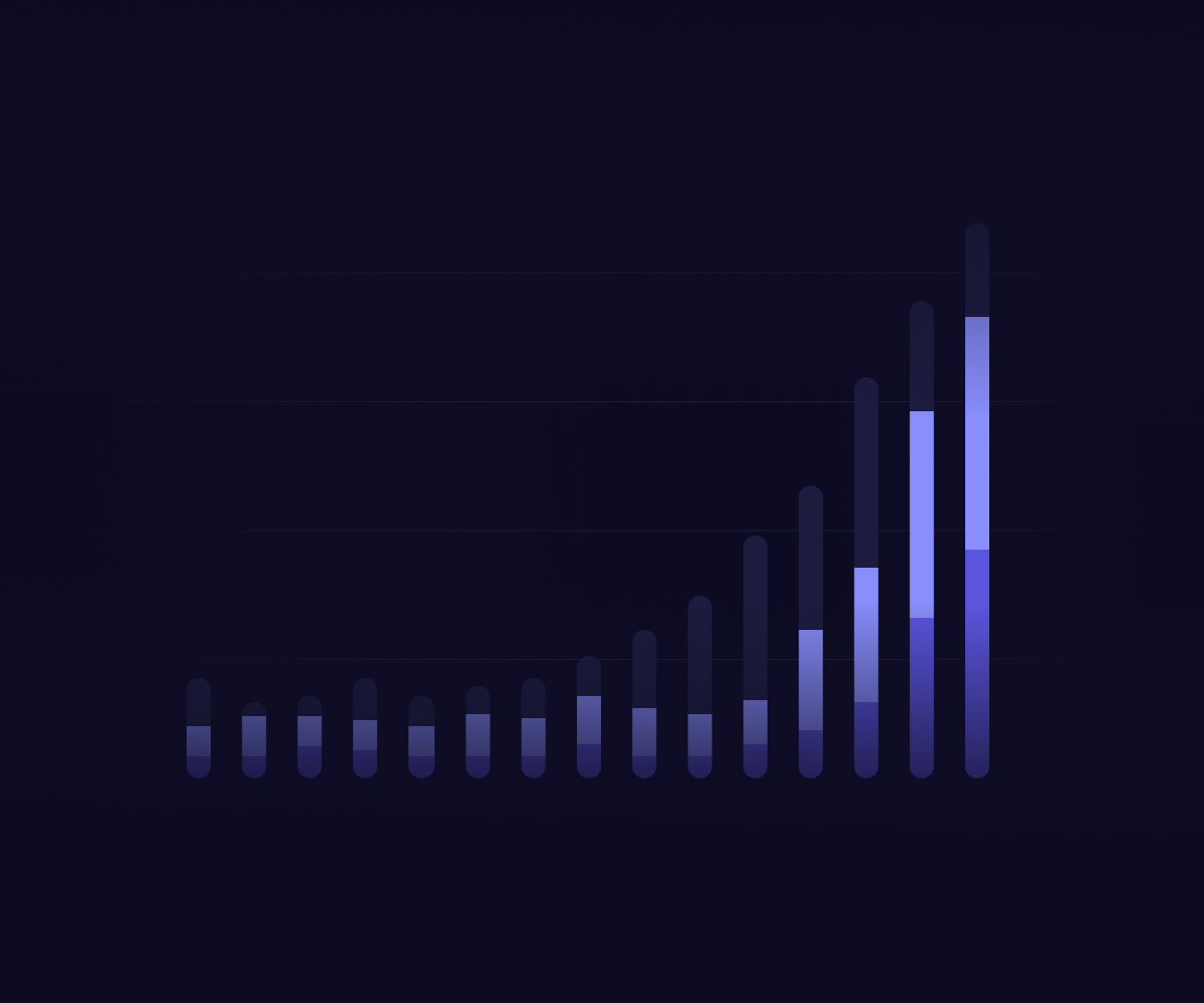 stacked bar chart graphic - decorative 