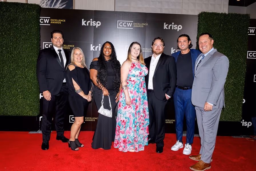 ShyftOff team at CCW Excellence Awards red carpet event