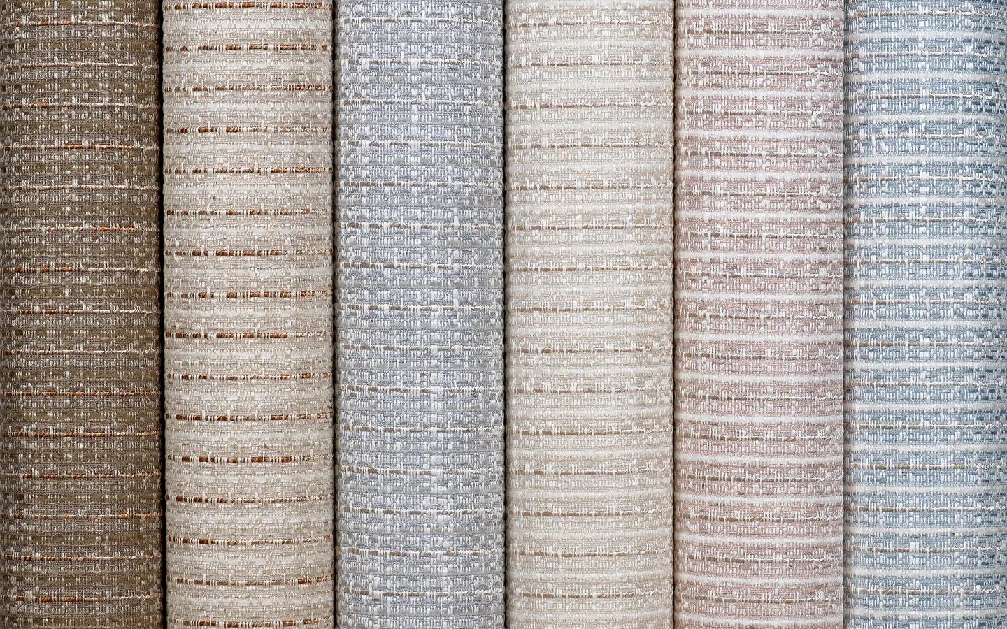 Hemp-inspired luxury wallcoverings with natural woven texture.