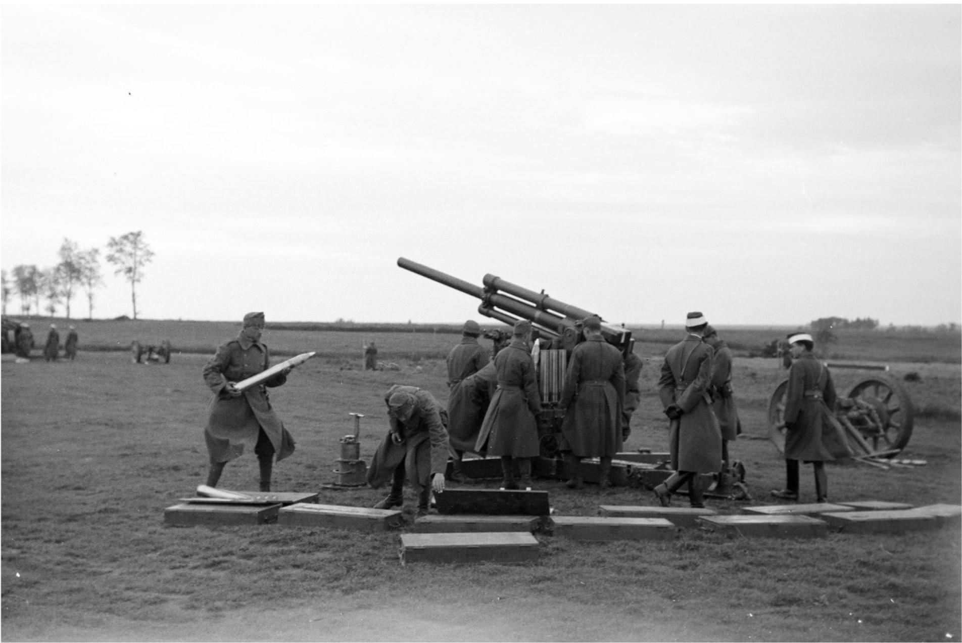 Magyar 1929M 8 cm-es légvédelmi ágyú. (Fortepan/Horváth József)