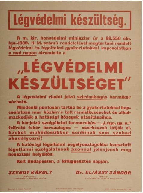 Falragasz a légoltalmi jelzésekről és a tevékenység rendjéről. (HTM)