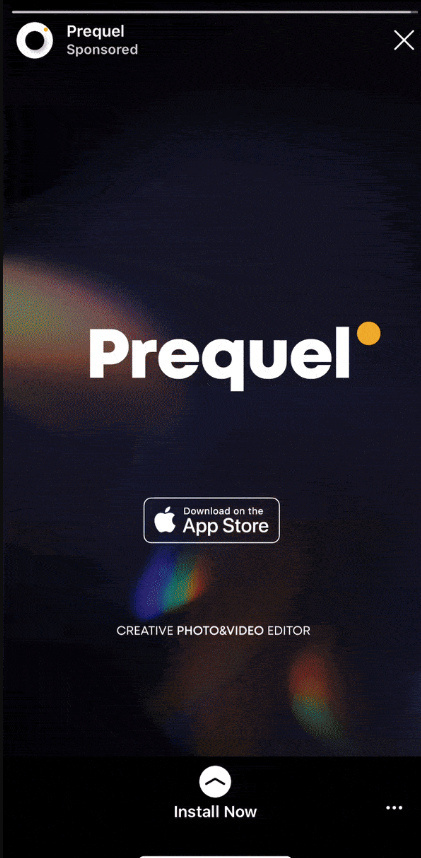 interactive ad from Prequel