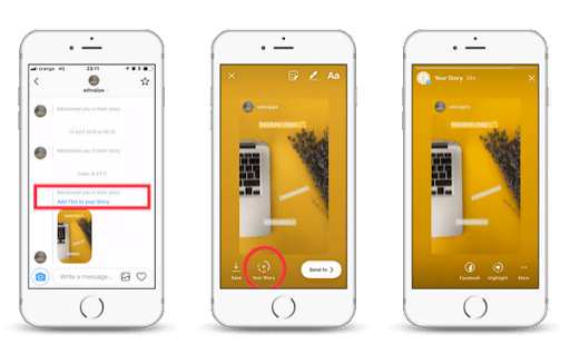 example of mentions on social