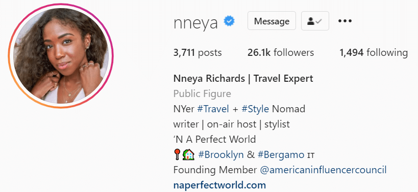 instagram profile picture close up