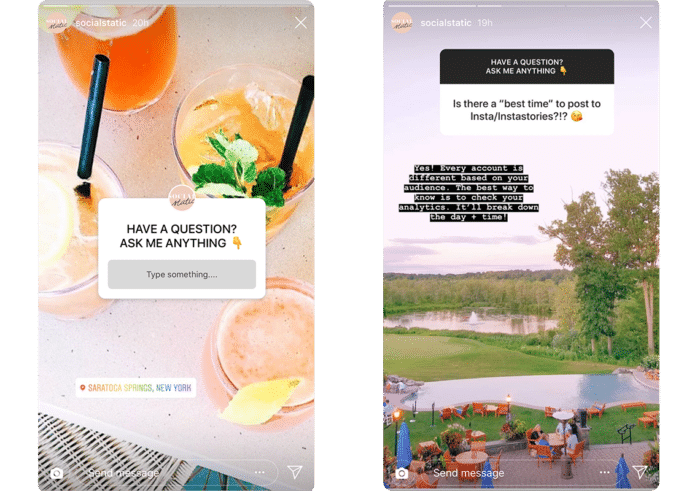 Instagram Stories features