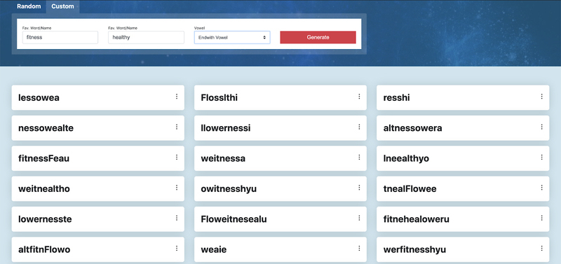 Names4Brands generator